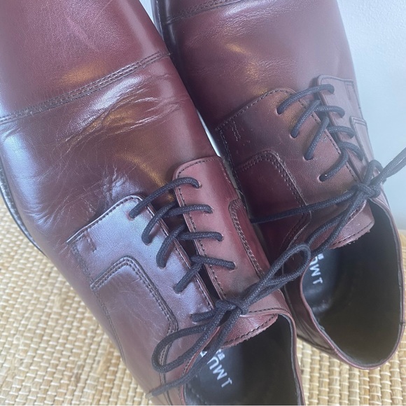 Men’s J Murphy by Johnston & Murphy Burgundy Lace Up Dress Shoes Size 12 - Picture 8 of 11